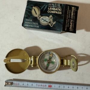 Kompas soczewkowy Lensatic Compass w metalowej obudowie z oryginalnym pudełkiem