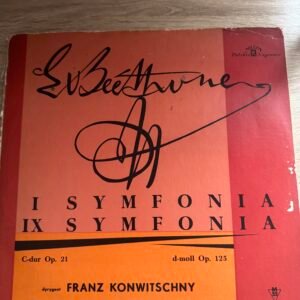 Ludwig van Beethoven – zestaw 4 płyt LP: Symfonie nr 1, 2, 6 „Pastoralna” i 9 + Uwertura „Leonora III” – Polskie Nagrania Muza