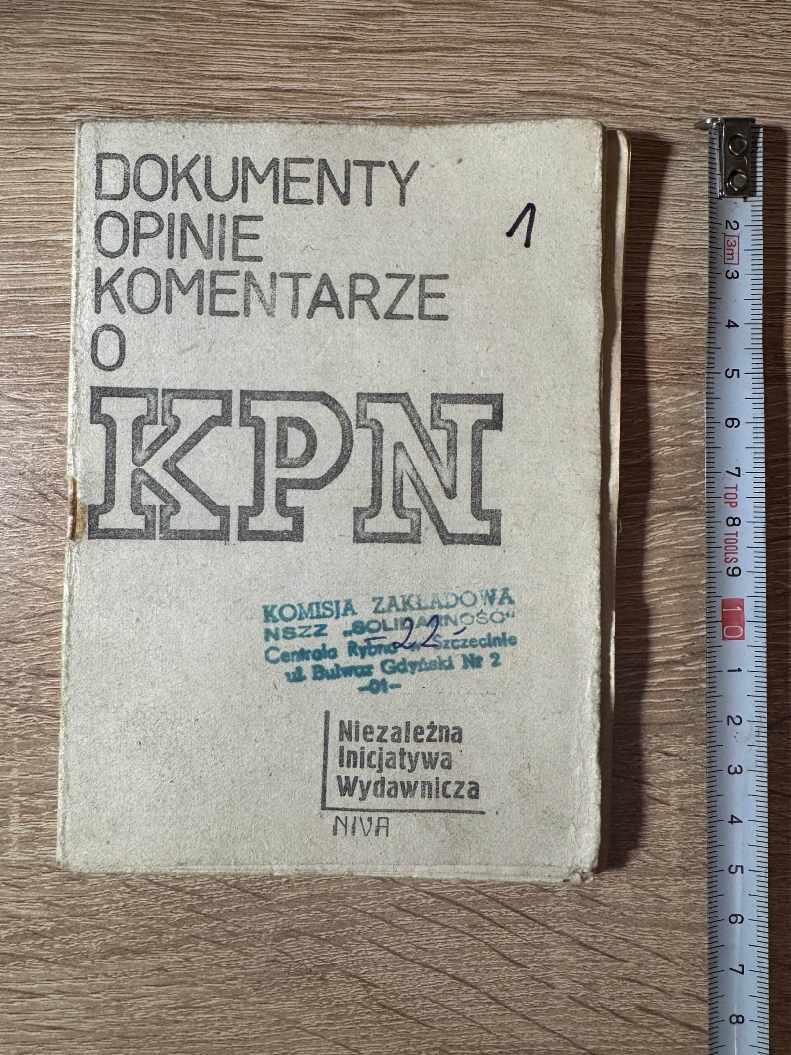 Dokumenty, opinie, komentarze o KPN – wydawnictwo drugiego obiegu, ok. 1981